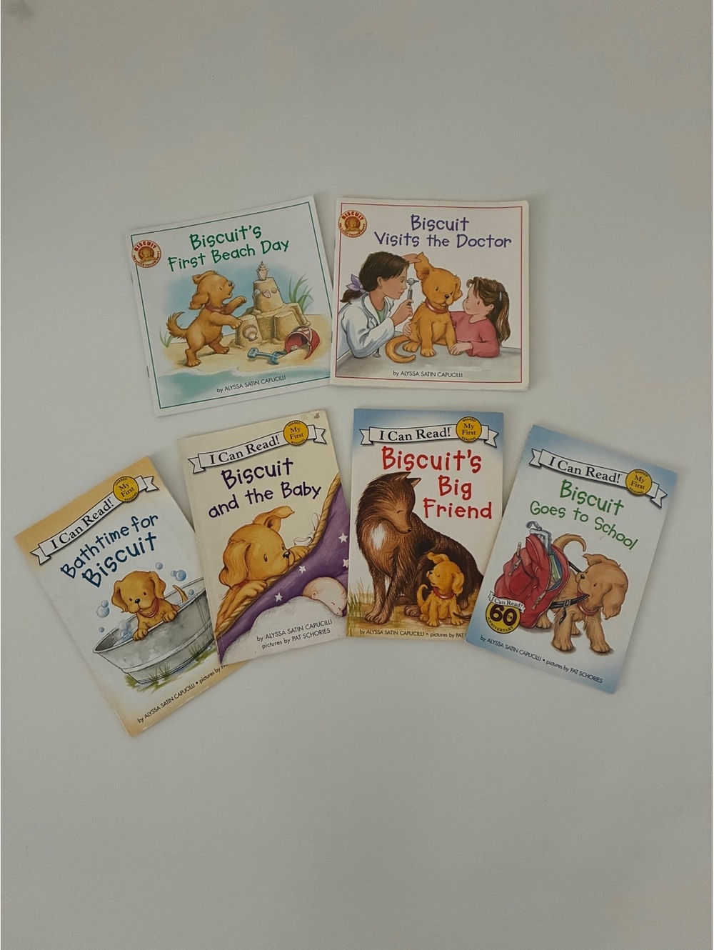 Biscuit Children's Book Set - 6 Books Including 'Biscuit's First Beach Day' and